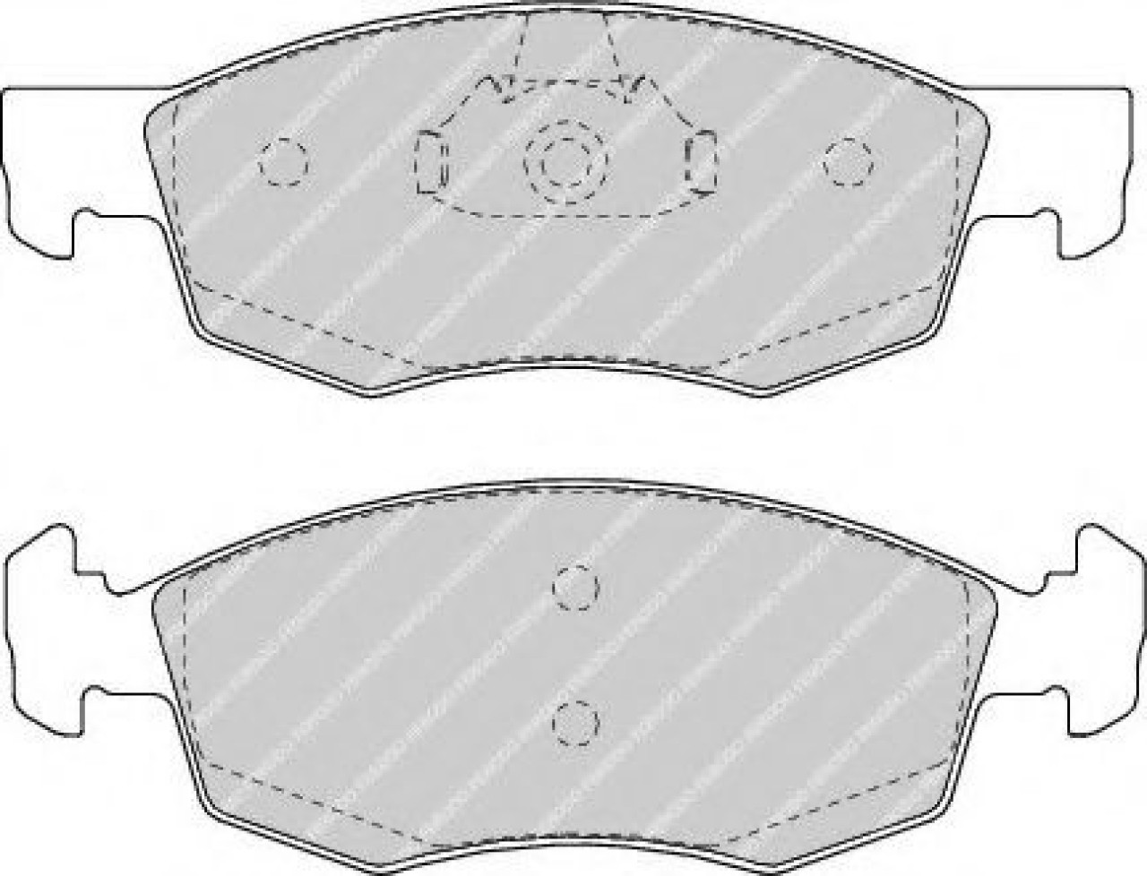 Set placute frana,frana disc FIAT PUNTO (188) (1999 - 2016) FERODO FDB1376 piesa NOUA