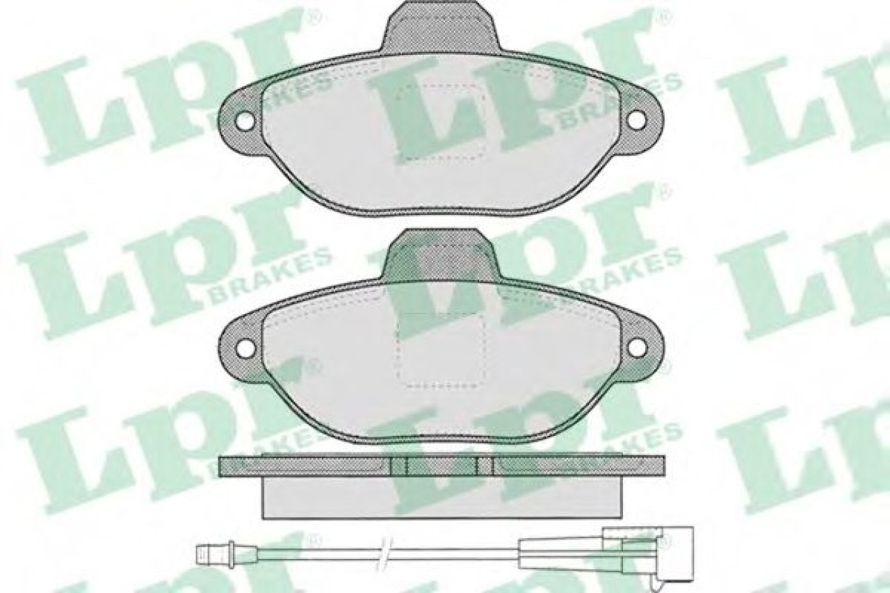 Set placute frana,frana disc FIAT PUNTO (188) (1999 - 2016) LPR 05P462 piesa NOUA