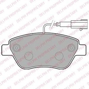 Set placute frana,frana disc FIAT PUNTO (199) (2012 - 2016) DELPHI LP2230 piesa NOUA
