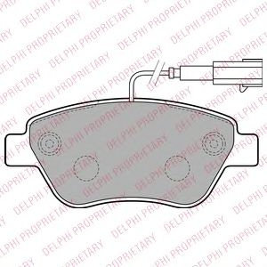 Set placute frana,frana disc FIAT PUNTO (199) (2012 - 2016) DELPHI LP2230 piesa NOUA