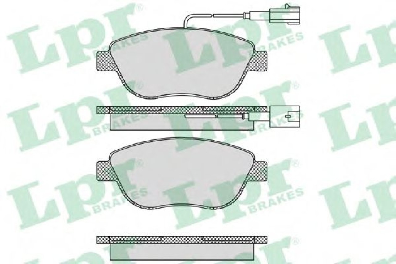 Set placute frana,frana disc FIAT PUNTO (199) (2012 - 2016) LPR 05P764 piesa NOUA