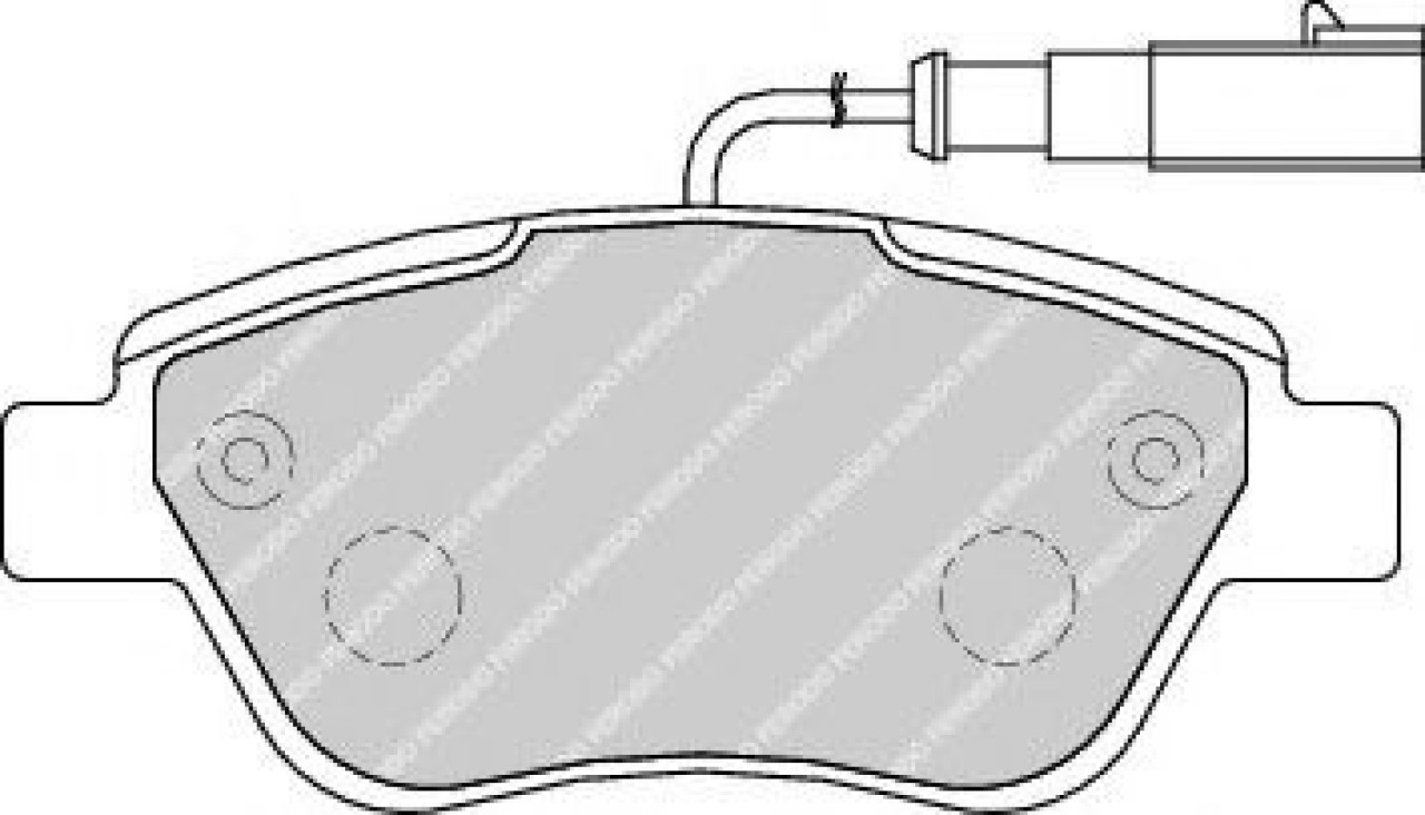 Set placute frana,frana disc FIAT PUNTO (199) (2012 - 2016) FERODO FDB1946 piesa NOUA