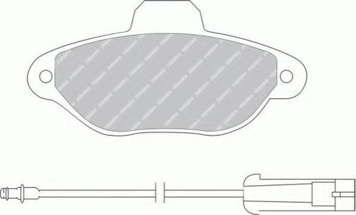 Set placute frana,frana disc FIAT PUNTO Cabriolet (176C) (1994 - 2000) FERODO FDB925B piesa NOUA