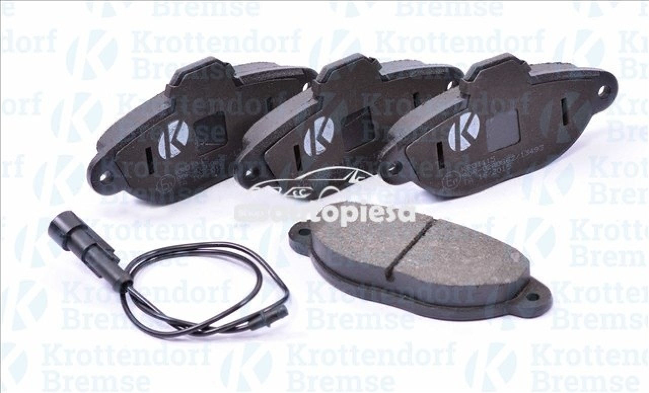 Set placute frana,frana disc FIAT PUNTO Cabriolet (176C) (1994 - 2000) KROTTENDORF KRO1115 piesa NOUA