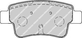 Set placute frana,frana disc FIAT PUNTO EVO (199) (2008 - 2016) FERODO FDB1922 piesa NOUA
