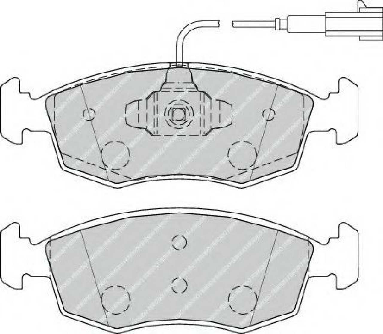 Set placute frana,frana disc FIAT PUNTO EVO (199) (2008 - 2016) FERODO FDB4353 piesa NOUA