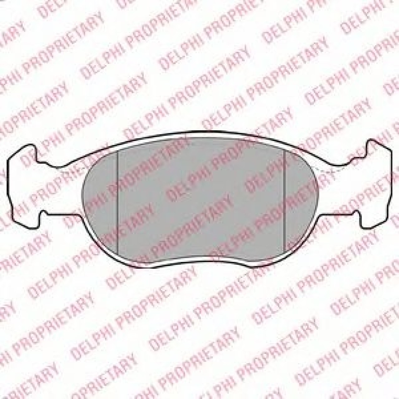 Set placute frana,frana disc FIAT PUNTO Van (188AX) (2000 - 2009) DELPHI LP1385 piesa NOUA
