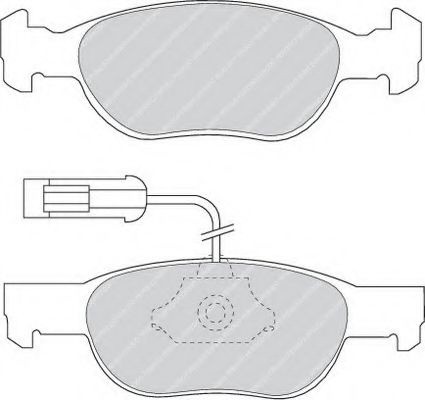 Set placute frana,frana disc FIAT PUNTO Van (188AX) (2000 - 2009) FERODO FDB1040 piesa NOUA