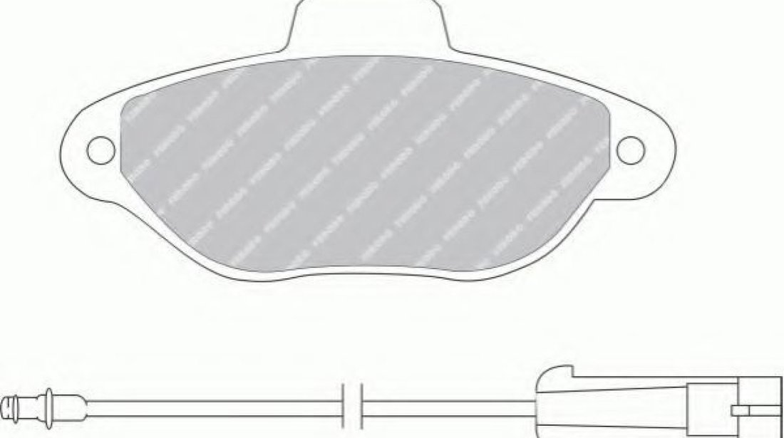 Set placute frana,frana disc FIAT PUNTO Van (188AX) (2000 - 2009) FERODO FDB925B piesa NOUA