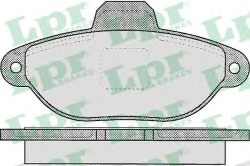 Set placute frana,frana disc FIAT PUNTO Van (188AX) (2000 - 2009) LPR 05P464 piesa NOUA