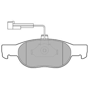 Set placute frana,frana disc FIAT PUNTO Van (188AX) (2000 - 2009) KRIEGER 0950006494 piesa NOUA