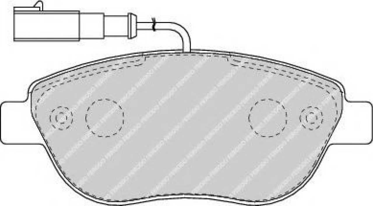 Set placute frana,frana disc FIAT PUNTO Van (199) (2008 - 2016) FERODO FDB1467 piesa NOUA