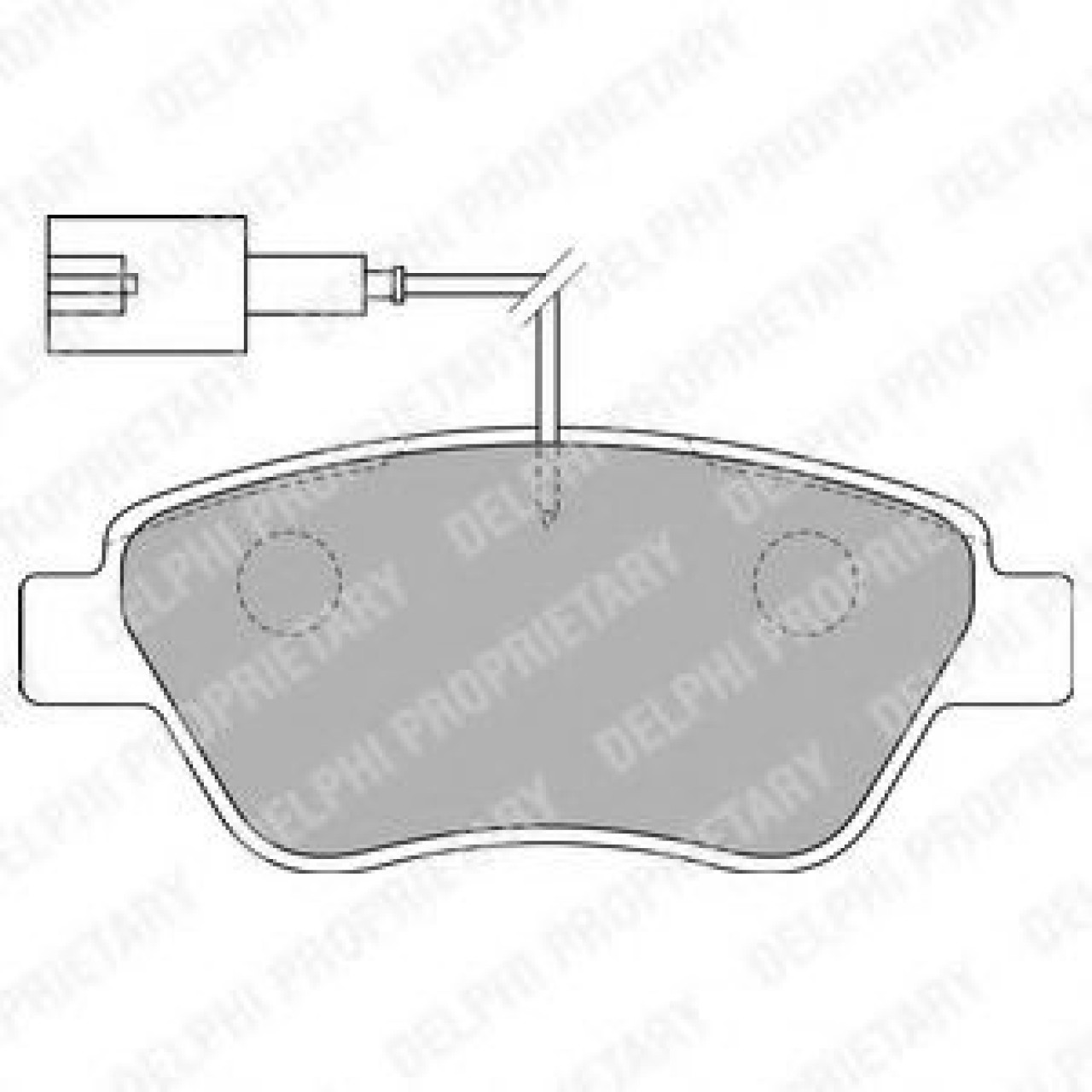 Set placute frana,frana disc FIAT QUBO (225) (2008 - 2016) DELPHI LP1722 piesa NOUA