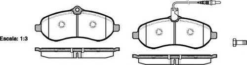 Set placute frana,frana disc FIAT SCUDO (272, 270) (2007 - 2016) REMSA 1292.01 piesa NOUA