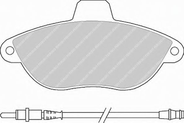 Set placute frana,frana disc FIAT SCUDO caroserie (220L) (1996 - 2006) FERODO FVR1002 piesa NOUA