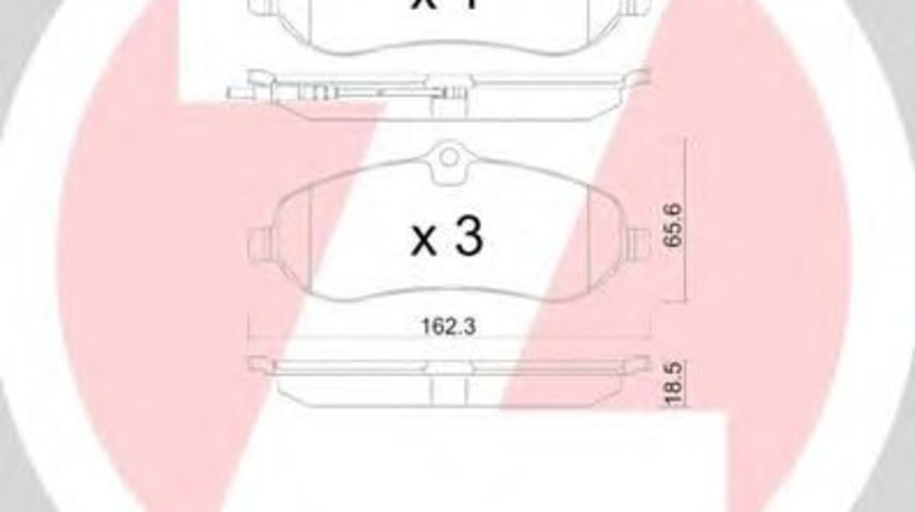 Set placute frana,frana disc FIAT SCUDO caroserie (272, 270) (2007 - 2016) ZIMMERMANN 24595.185.1 piesa NOUA