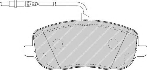 Set placute frana,frana disc FIAT SCUDO combinato (220P) (1996 - 2006) FERODO FDB1556 piesa NOUA