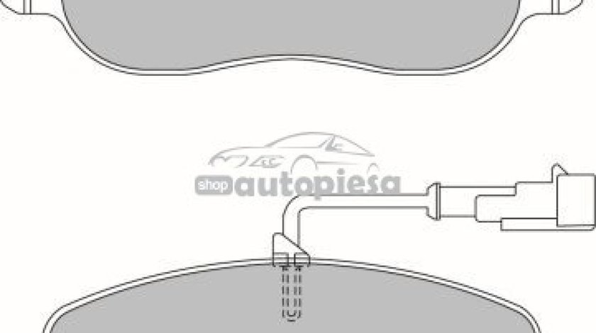 Set placute frana,frana disc FIAT SCUDO combinato (220P) (1996 - 2006) KRIEGER 0950006379 piesa NOUA