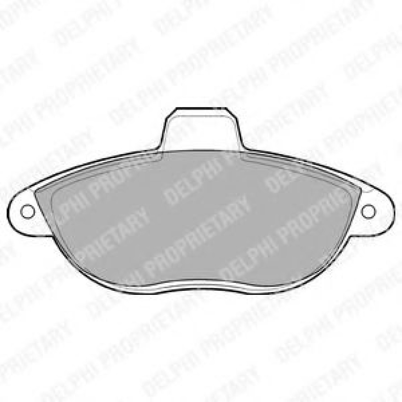 Set placute frana,frana disc FIAT SCUDO combinato (220P) (1996 - 2006) DELPHI LP1592 piesa NOUA