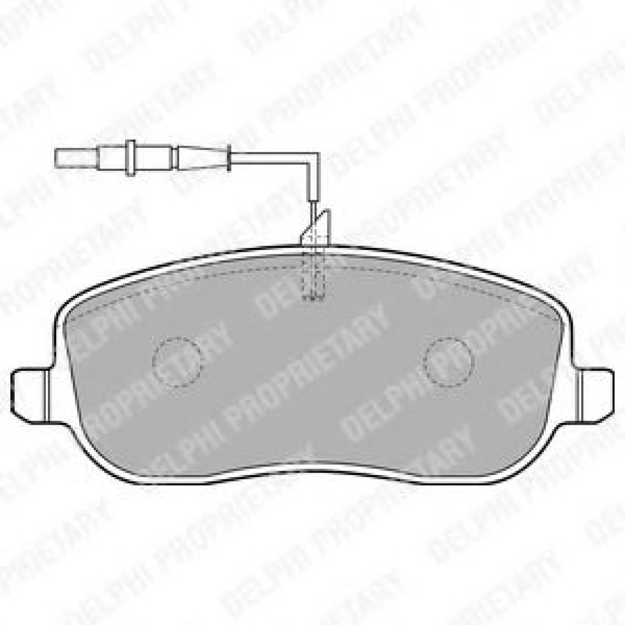 Set placute frana,frana disc FIAT SCUDO combinato (220P) (1996 - 2006) DELPHI LP1792 piesa NOUA