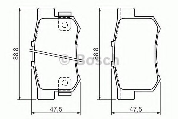 Set placute frana,frana disc FIAT SEDICI (FY) (2006 - 2016) BOSCH 0 986 494 358 piesa NOUA