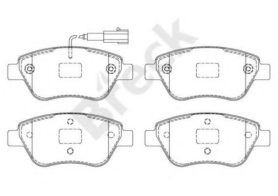 Set placute frana,frana disc FIAT STILO (192) (2001 - 2010) Break 23705 00 701 10 piesa NOUA