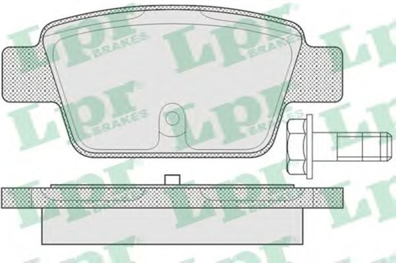 Set placute frana,frana disc FIAT STILO (192) (2001 - 2010) LPR 05P780 piesa NOUA