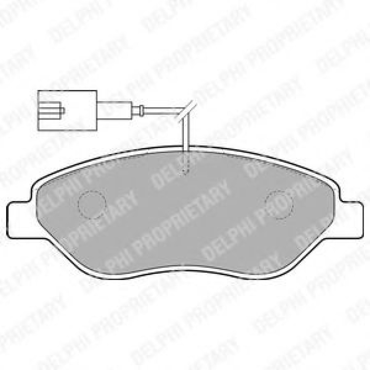 Set placute frana,frana disc FIAT STILO (192) (2001 - 2010) DELPHI LP1720 piesa NOUA