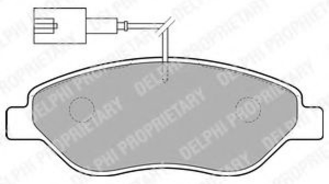 Set placute frana,frana disc FIAT STILO (192) (2001 - 2010) DELPHI LP1720 piesa NOUA