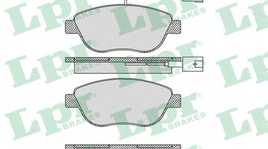 Set placute frana,frana disc FIAT STILO (192) (2001 - 2010) LPR 05P764 piesa NOUA