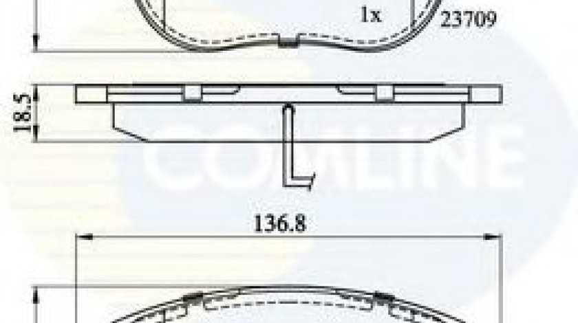 Set placute frana,frana disc FIAT STILO (192) (2001 - 2010) COMLINE CBP11038 piesa NOUA