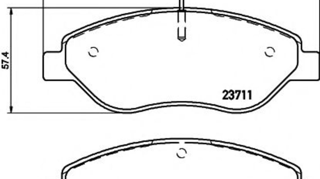 Set placute frana,frana disc FIAT STILO Multi Wagon (192) (2003 - 2008) TEXTAR 2371104 piesa NOUA