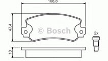 Set placute frana,frana disc FIAT STRADA I (138A) ...