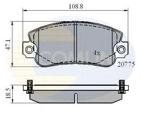 Set placute frana,frana disc FIAT STRADA II (138A) (1982 - 1988) COMLINE CBP4129 piesa NOUA