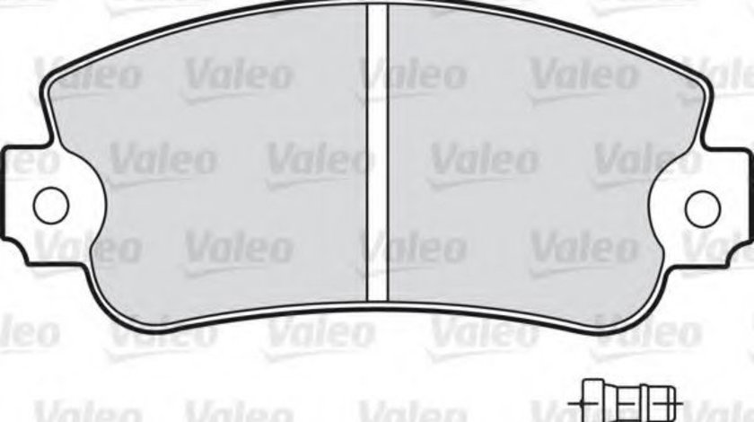 Set placute frana,frana disc FIAT STRADA Cabriolet (138_) (1979 - 1989) VALEO 598091 piesa NOUA