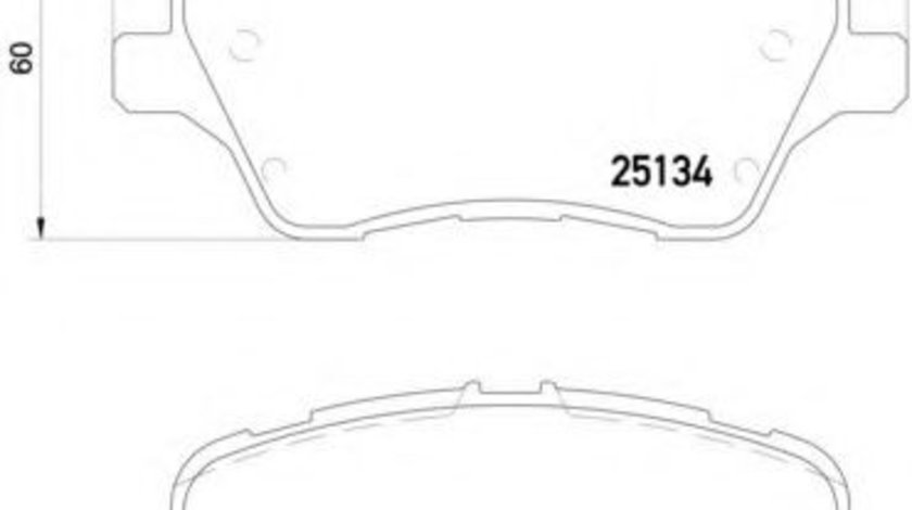 Set placute frana,frana disc FORD B-MAX (JK) (2012 - 2016) BREMBO P 24 151 piesa NOUA