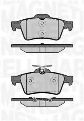 Set placute frana,frana disc FORD C-MAX (DM2) (2007 - 2016) MAGNETI MARELLI 363916060243 piesa NOUA