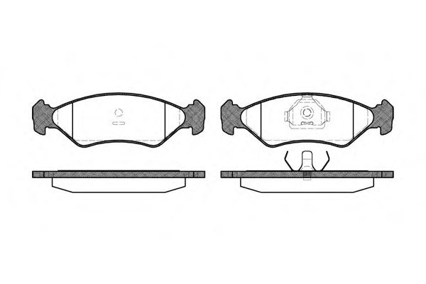 Set placute frana,frana disc FORD COURIER (J3, J5) (1996 - 2016) REMSA 0285.10 piesa NOUA