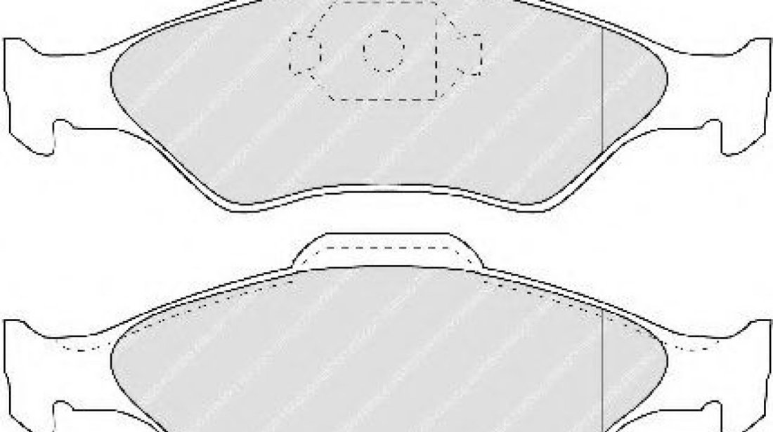 Set placute frana,frana disc FORD COURIER (J3, J5) (1996 - 2016) FERODO FDB1393 piesa NOUA