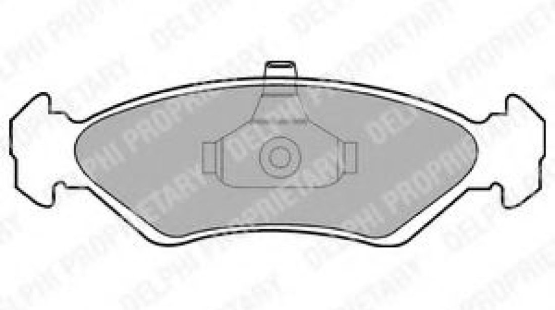 Set placute frana,frana disc FORD COURIER (J3, J5) (1996 - 2016) DELPHI LP1603 piesa NOUA