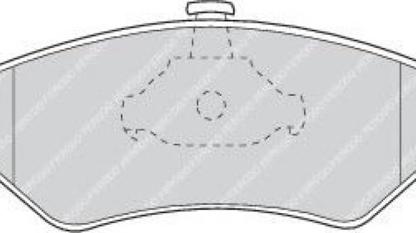 Set placute frana,frana disc FORD COURIER (J3, J5) (1996 - 2016) FERODO FDB1082 piesa NOUA