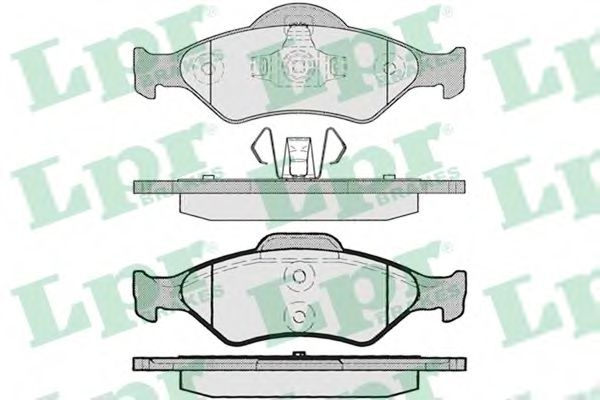 Set placute frana,frana disc FORD COURIER (JV) (1998 - 2016) LPR 05P795 piesa NOUA