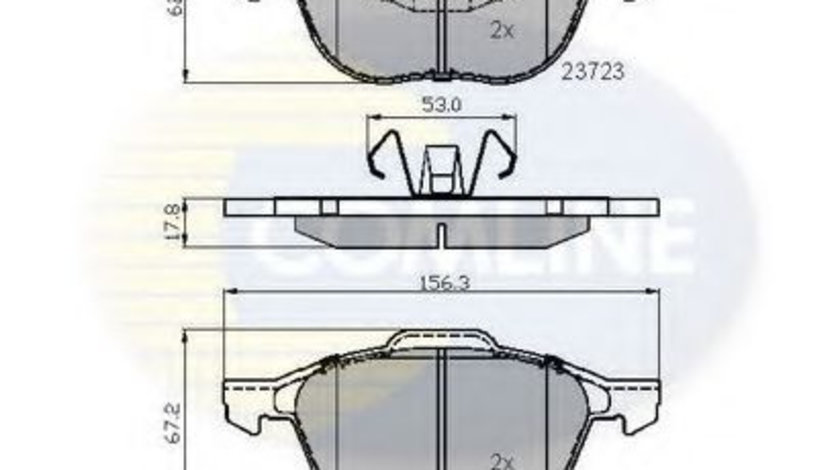 Set placute frana,frana disc FORD ECOSPORT (2011 - 2016) COMLINE CBP01323 piesa NOUA