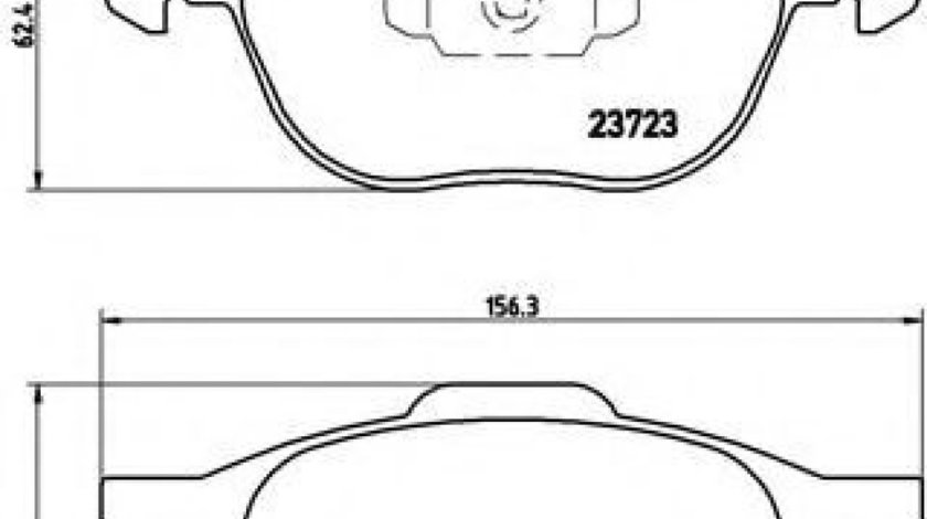 Set placute frana,frana disc FORD ECOSPORT (2011 - 2016) BREMBO P 24 061 piesa NOUA