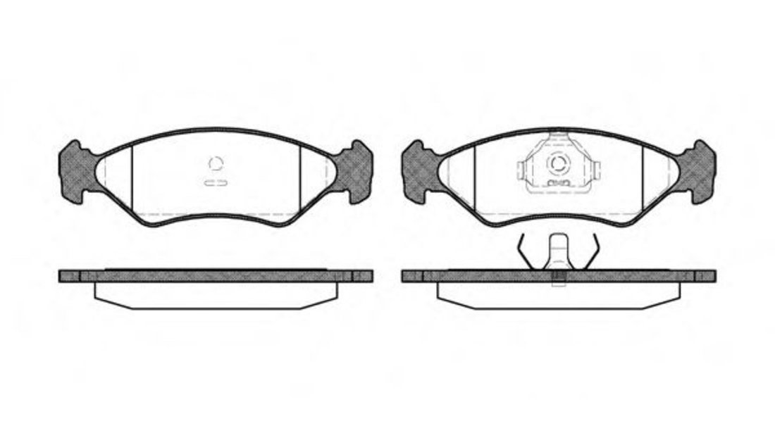 Set placute frana,frana disc FORD FIESTA IV (JA, JB) (1995 - 2002) REMSA 0285.10 piesa NOUA