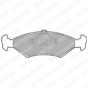 Set placute frana,frana disc FORD FIESTA IV (JA, JB) (1995 - 2002) DELPHI LP204 piesa NOUA