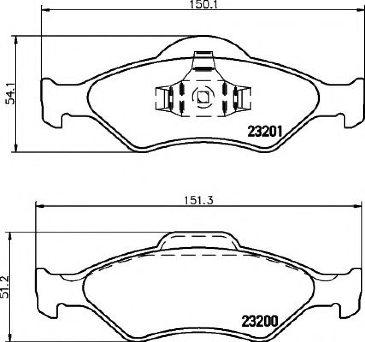 Set placute frana,frana disc FORD FIESTA IV (JA, JB) (1995 - 2002) TEXTAR 2320001 piesa NOUA