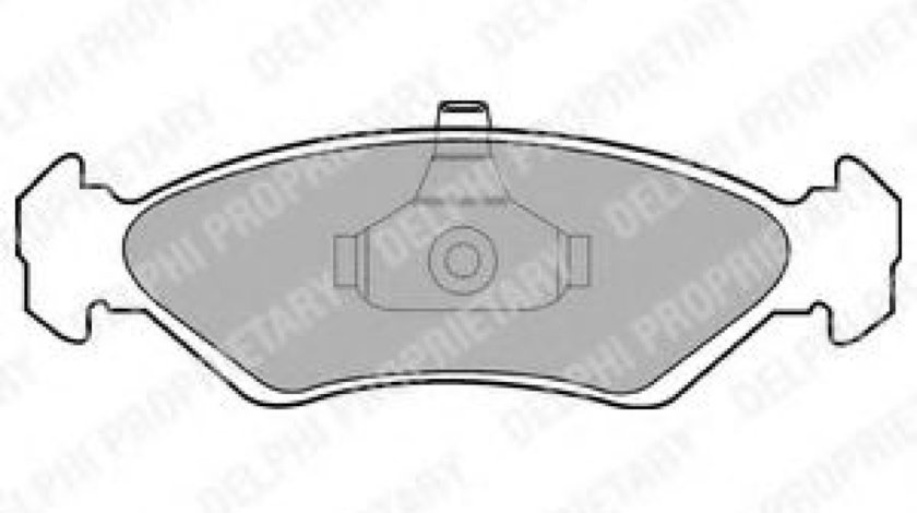 Set placute frana,frana disc FORD FIESTA IV (JA, JB) (1995 - 2002) DELPHI LP1603 produs NOU