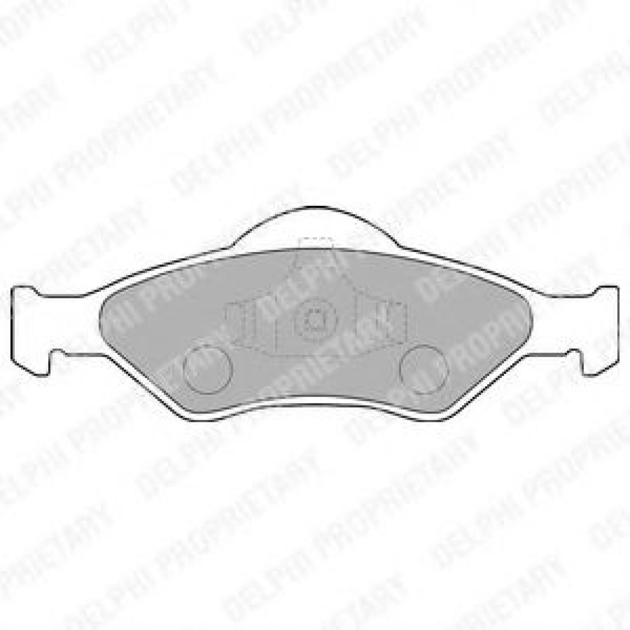 Set placute frana,frana disc FORD FIESTA IV (JA, JB) (1995 - 2002) DELPHI LP1470 piesa NOUA