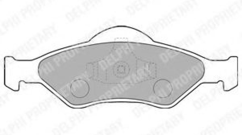 Set placute frana,frana disc FORD FIESTA IV (JA, JB) (1995 - 2002) DELPHI LP1470 produs NOU